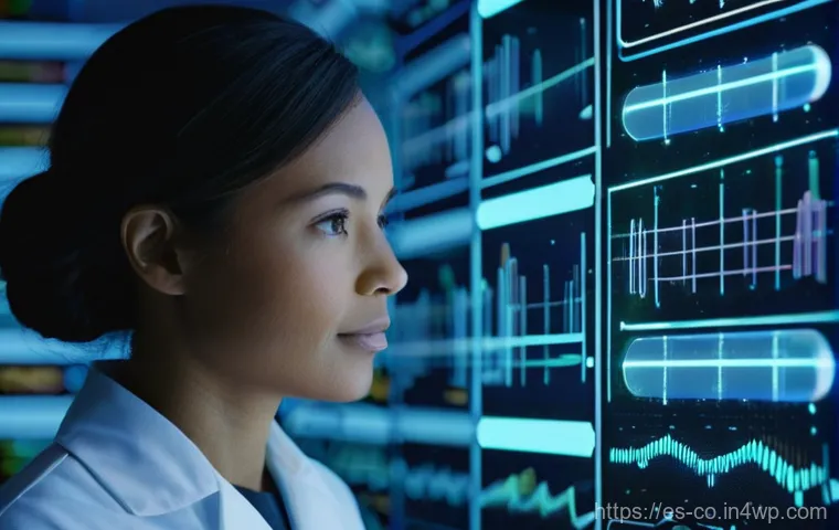 합성생물학의 데이터 분석 기법 - **Prompt:** A highly focused, professional bioengineer, either male or female, of diverse ethnicity,...