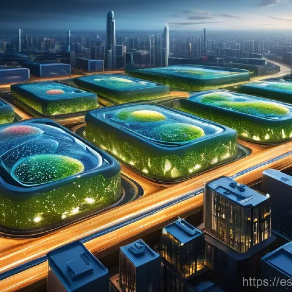 합성생물학에서의 대사 경로 조작 - **"A hyperrealistic, awe-inspiring microscopic visualization of a dynamic 'cellular metropolis.' Int...
