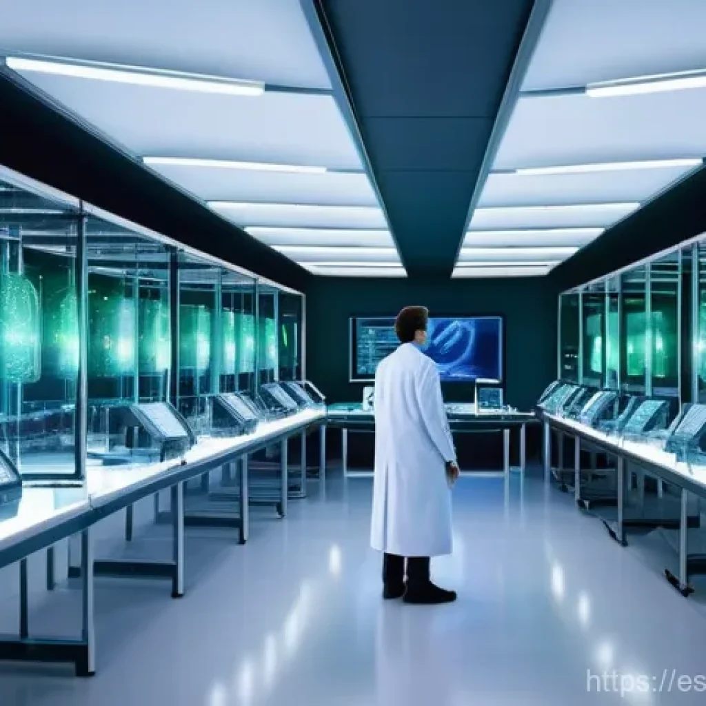 합성생물학에서의 DNA 합성 방법 - **Prompt 1: The Architect of Life**
"A highly detailed, futuristic laboratory scene bathed in so...