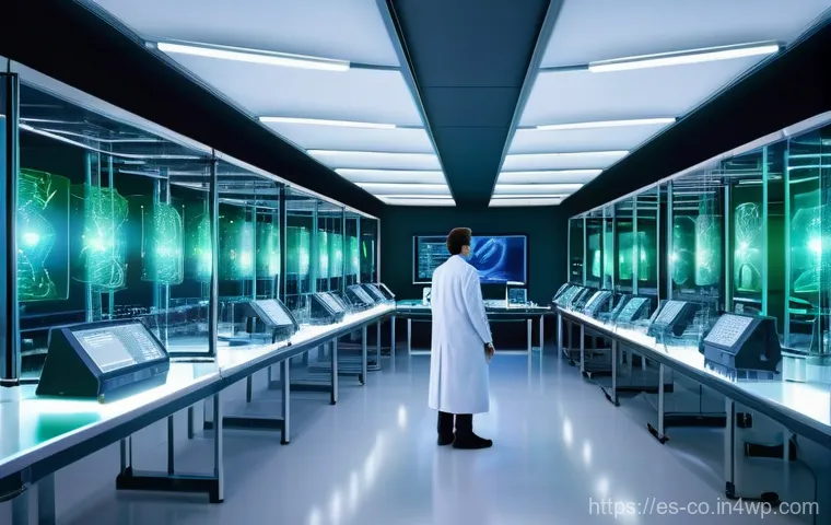 합성생물학에서의 DNA 합성 방법 - **Prompt 1: The Architect of Life**
"A highly detailed, futuristic laboratory scene bathed in so...