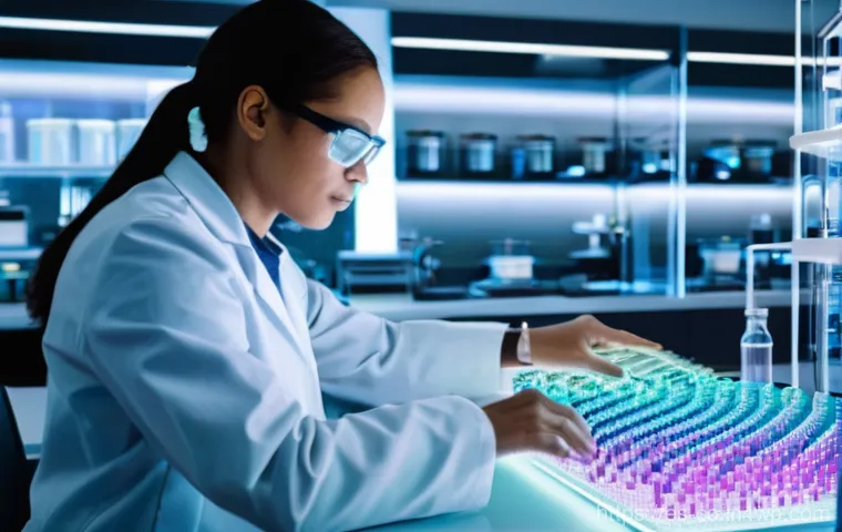 합성생물학의 생물학적 시스템 이해하기 - **Prompt:** A diverse group of scientists, including men and women of various ethnicities, are deepl...