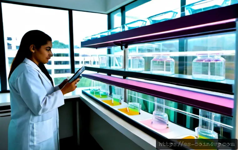 Home 17 합성생물학의 국제 협력 사례 - Photorealistic international synthetic biology collaboration in a modern Mexico City research labora...